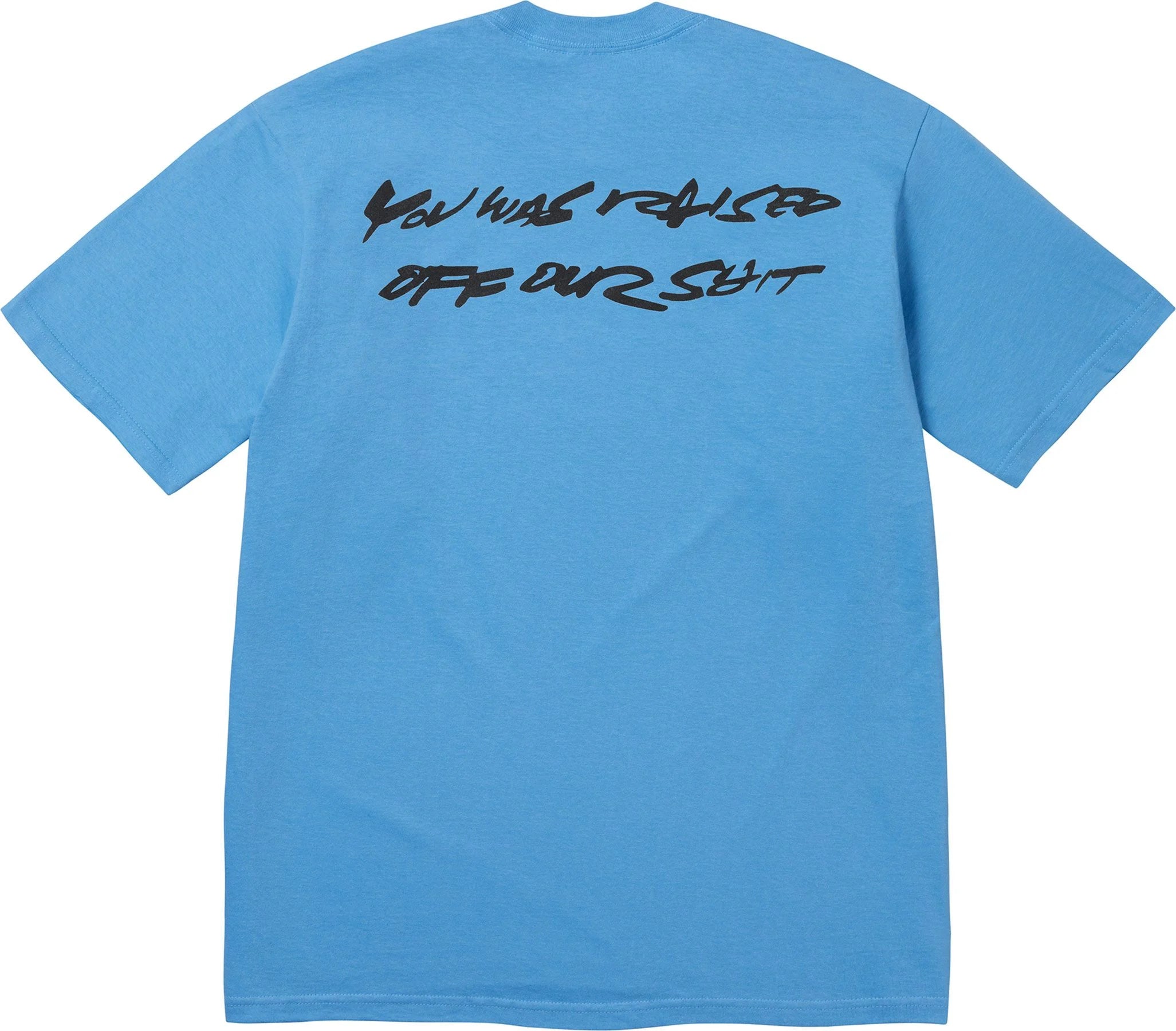 Supreme Futura Box Logo T-Shirt - Blue Cotton Streetwear Tee for Men | Casual Wear, Hip-Hop Fashion & Urban Style
