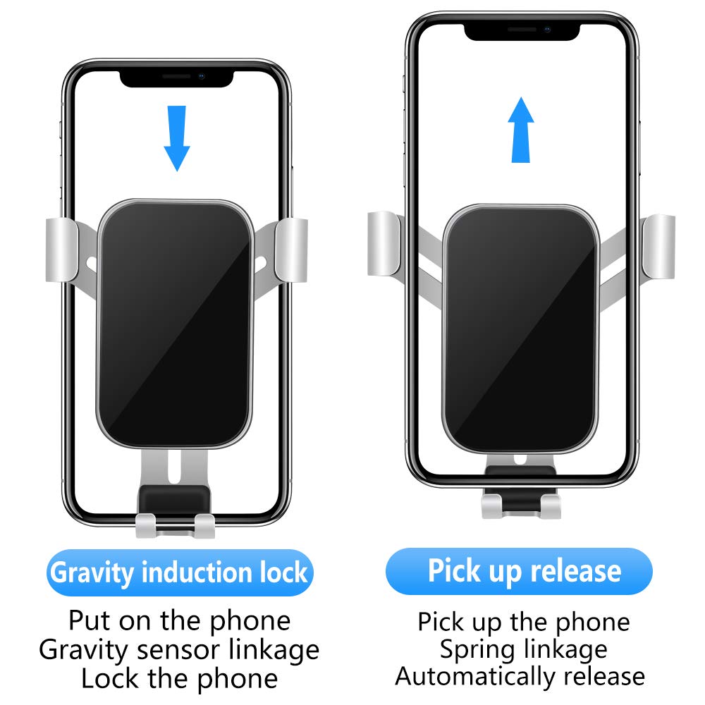 Universal Car Phone Holder Mount for Hyundai Tucson 2022-2024 & Santa Cruz 2022-2024 - Anti-Slip Dashboard & Air Vent Phone Stand with Adjustable Grip for iPhone 15/14/13, Samsung Galaxy - Perfect for GPS Navigation & Hands-Free Driving