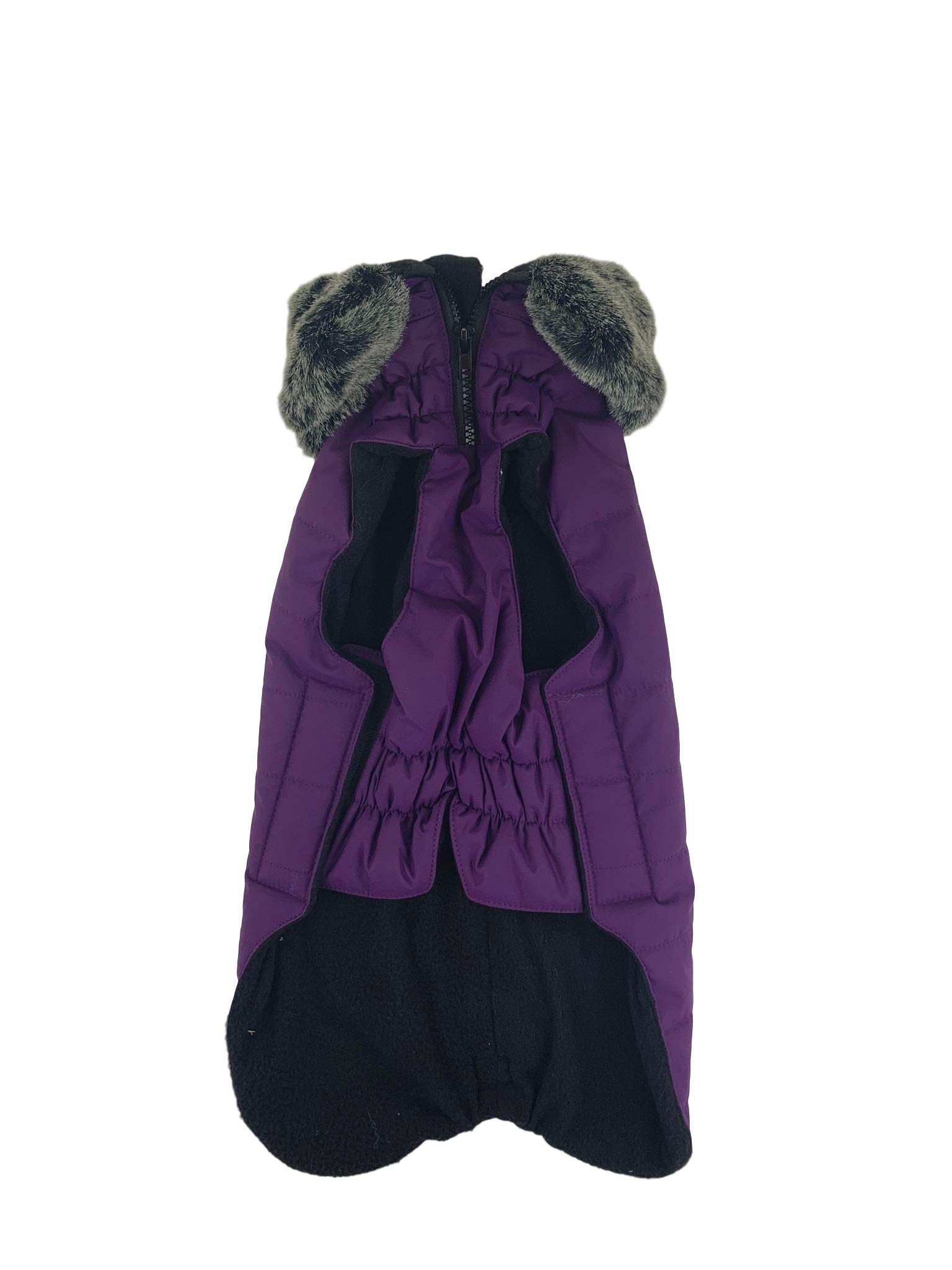 Dog Gone Smart Hemlock Puffy Dog Jacket - Waterproof Winter Coat for Small Dogs, Indigo Blue, Size 16