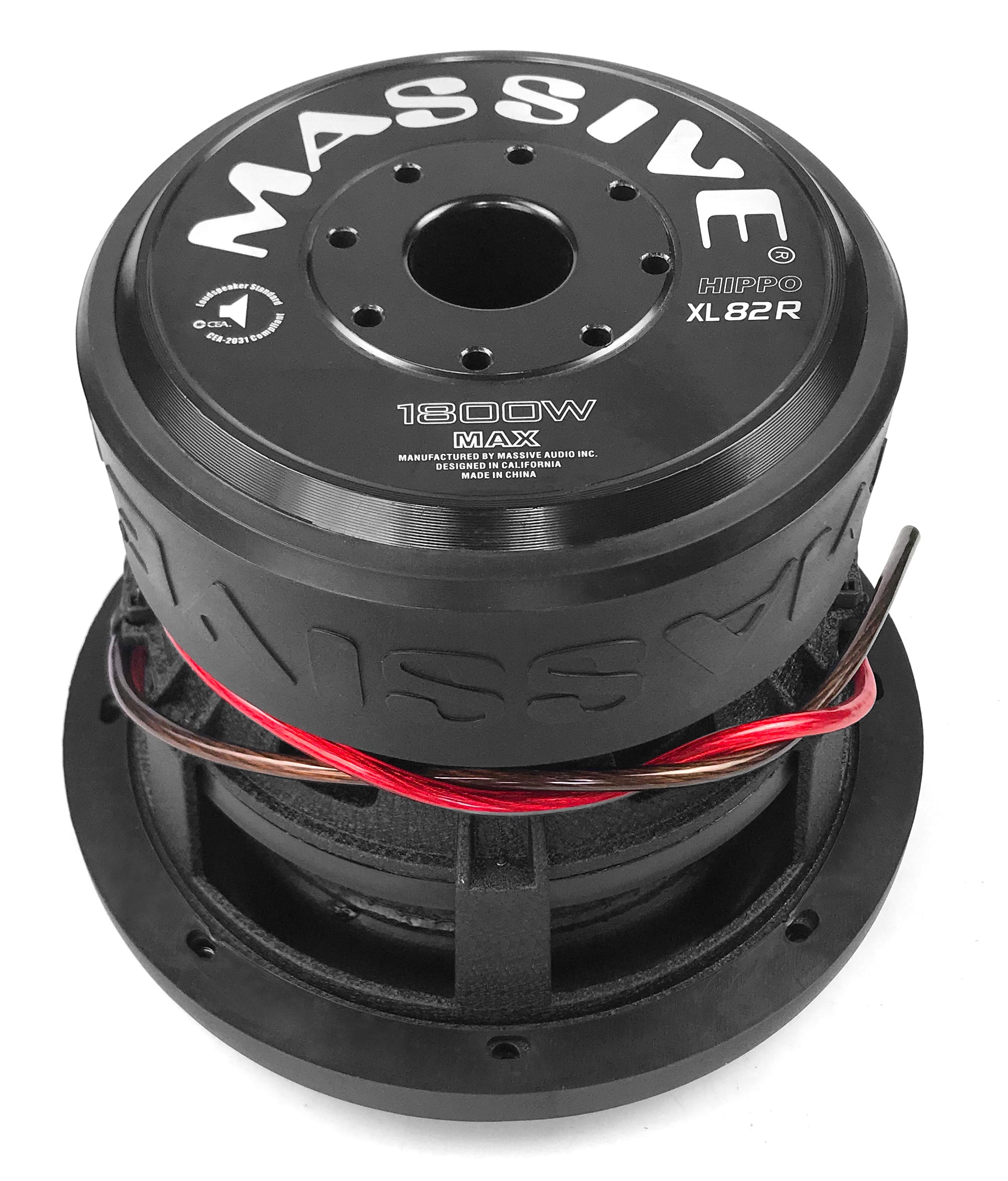 HIPPOXL82RV2 900 Watts RMS Dual 2 Ohm Car Subwoofer - Powerful Bass for Car Audio Systems & Home Theater