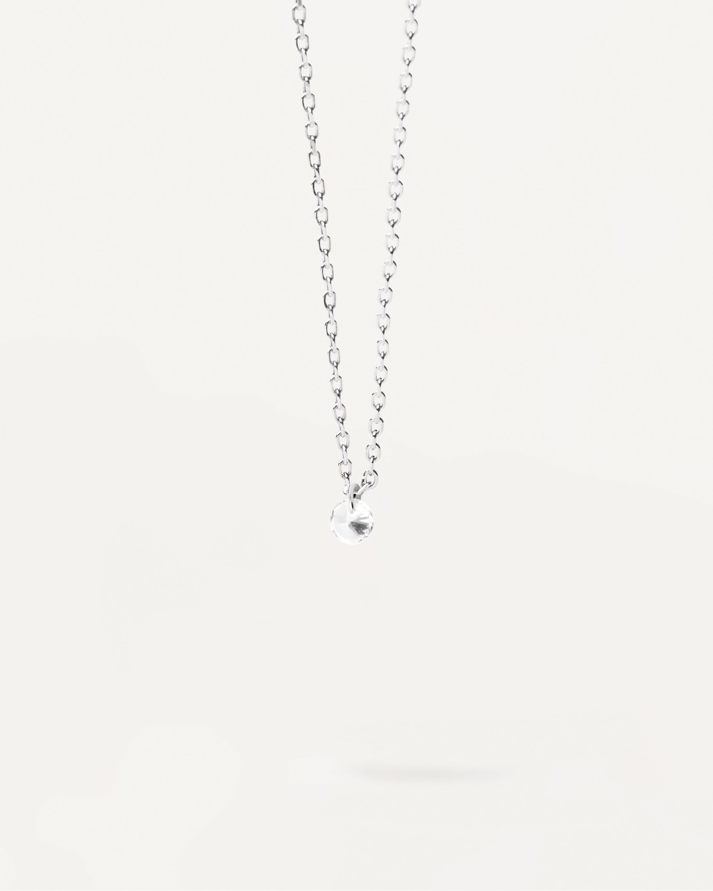Joy Sterling Silver Solitary Necklace - Elegant & Minimalist Pendant for Women - Perfect for Everyday Wear, Date Nights & Special Occasions