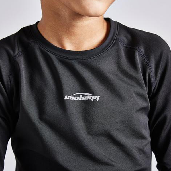 Boys & Girls Black Thermal Compression Shirt - Long Sleeve Base Layer for Cold Weather - CH001 - Perfect for Winter Sports, Running, and Outdoor Activities