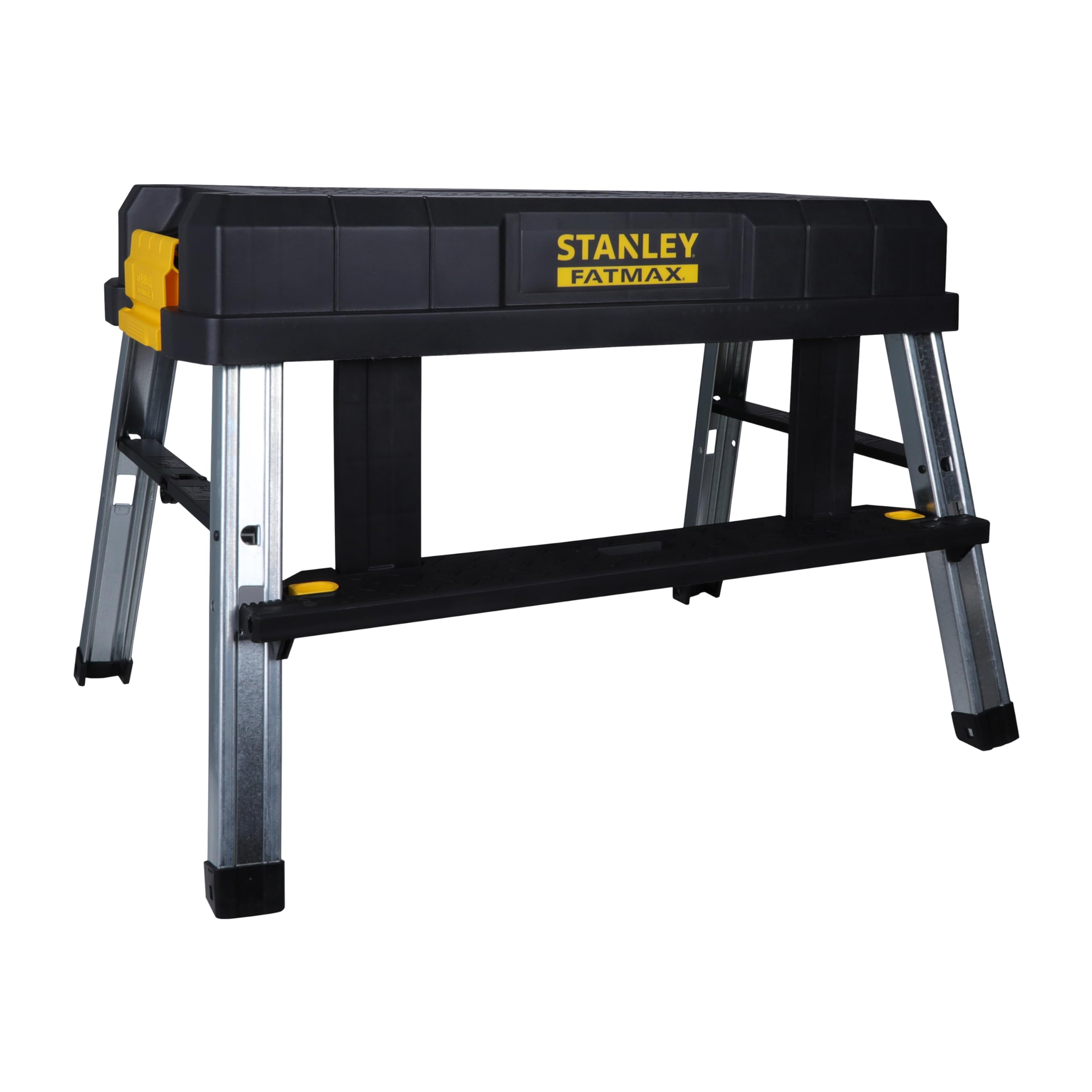 Stanley 64cm Heavy Duty Work Tool Box - Durable Metal Tool Storage Organizer for Garage, Workshop & Job Site - Perfect for Tools, Hardware & DIY Projects