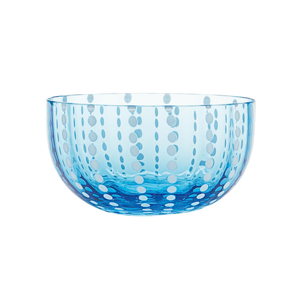 Premium Zafferano Perle Small Bowl Set of 4 - Aquamarine Blue Ceramic Bowls for Serving, Snacks & Desserts | Elegant Tableware for Dining, Entertaining & Home Decor