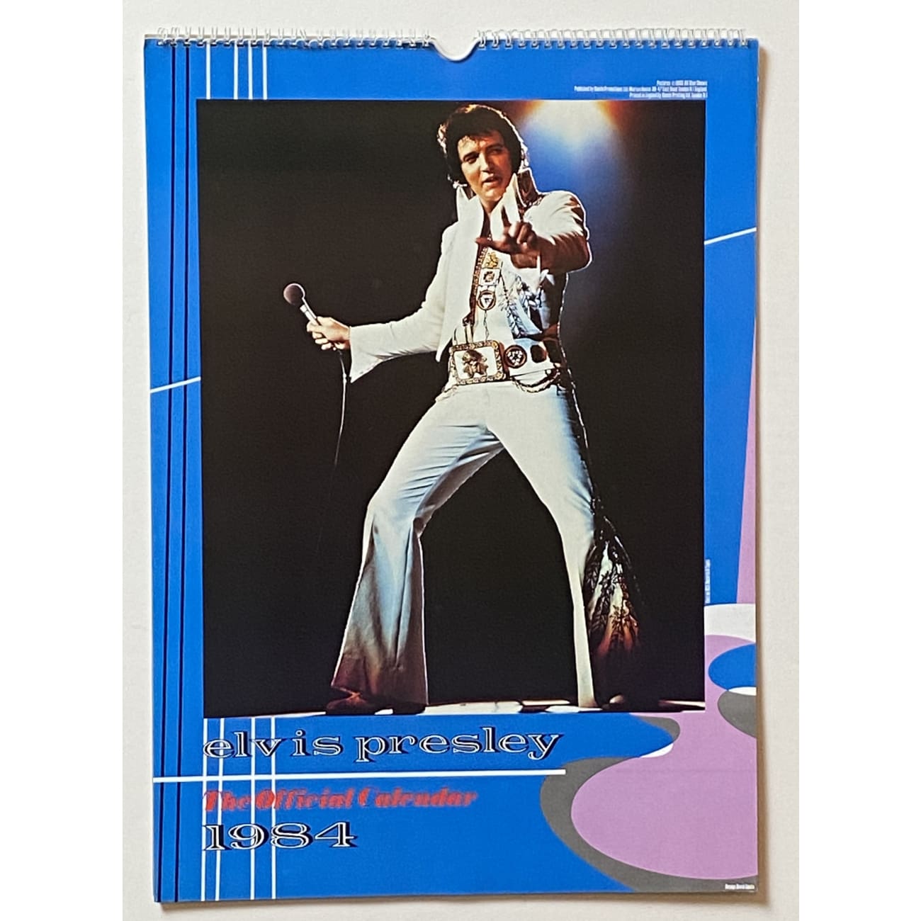 Elvis Presley 1984 Wall Calendar - Vintage Collectible for Elvis Fans | Perfect for Home, Office Decor & Gift Giving