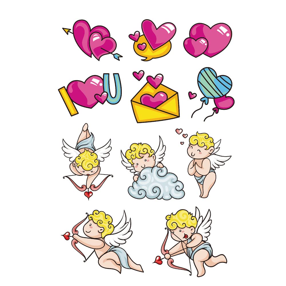 Love Cupid Clear Stamps - Valentine's Day Silicone Stamps with Sentiments & Arrow Patterns for DIY Holiday Cards, Scrapbooking, Album Decorations - Perfect for Wedding Invitations, Love Letters & Craft Projects