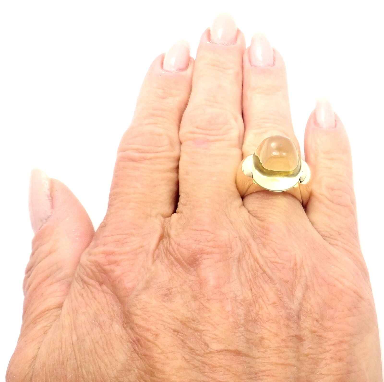 Authentic Ippolita 18k Yellow Gold Lemon Citrine Ring - Elegant Statement Jewelry for Women, Perfect for Weddings, Parties & Special Occasions