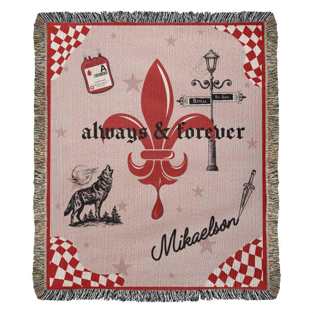 Always & Forever Woven Blanket - Soft Cozy Throw for Bed, Sofa & Outdoor Use - Perfect for Home Decor, Gifts & Picnics