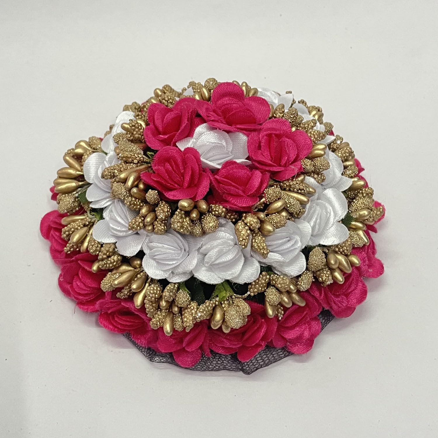 GuruEmbelish Bridal Bun Juda Maker Flower Gajra Hair Accessories for Women & Girls - 1-Pack | Perfect for Weddings, Parties & Indian Traditional Events
