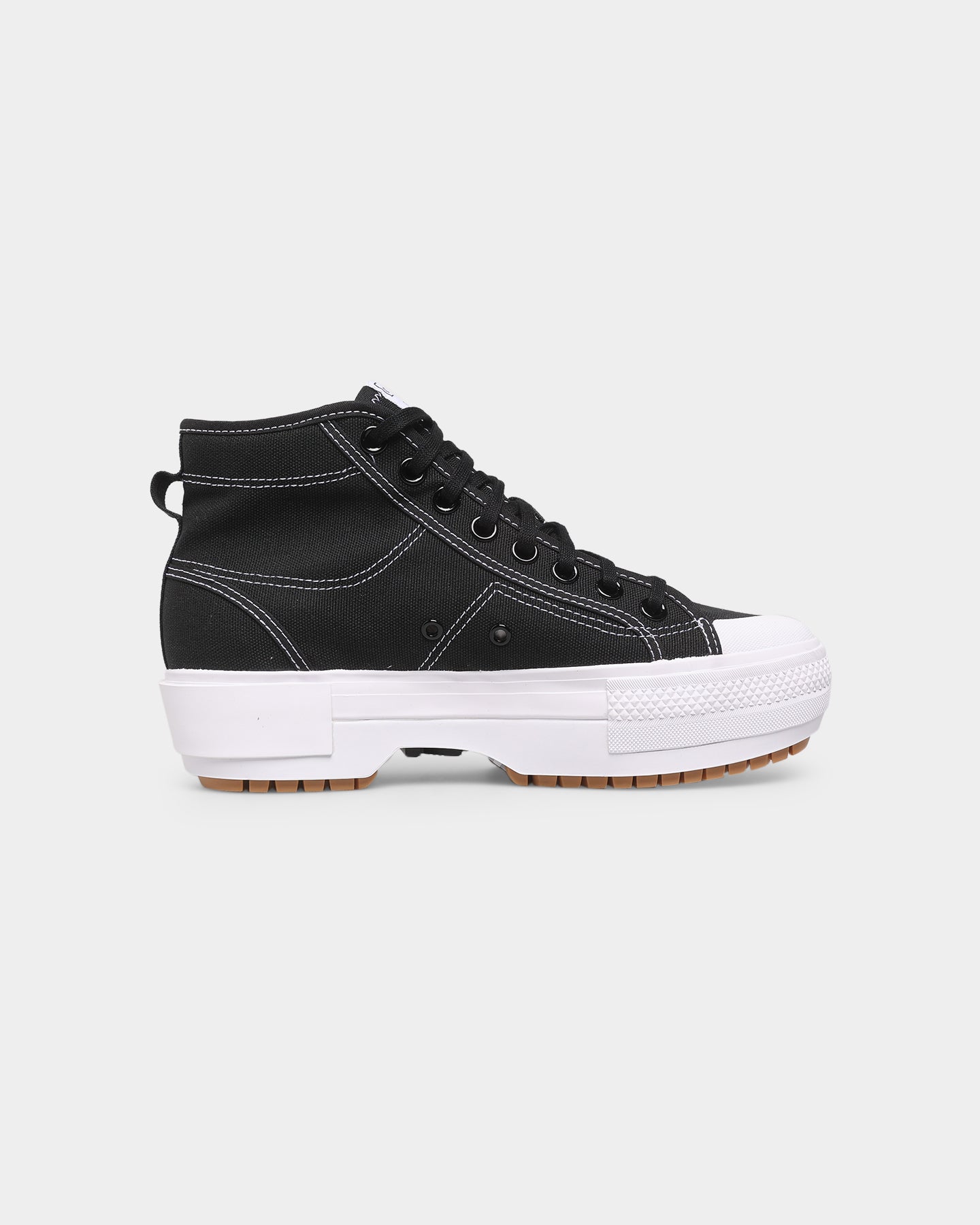 Adidas Women's Nizza Trek Sneakers - Core Black/Cloud White/Gum - Casual Walking Shoes for Women - Perfect for Everyday Wear, Gym & Street Style