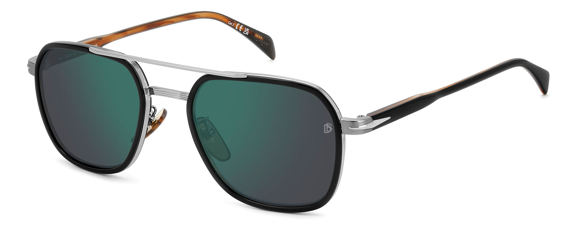 David Beckham DB1161/S Sunglasses - Polarized Aviator Style for Men - Perfect for Driving, Outdoor Sports & Fashion Accessories