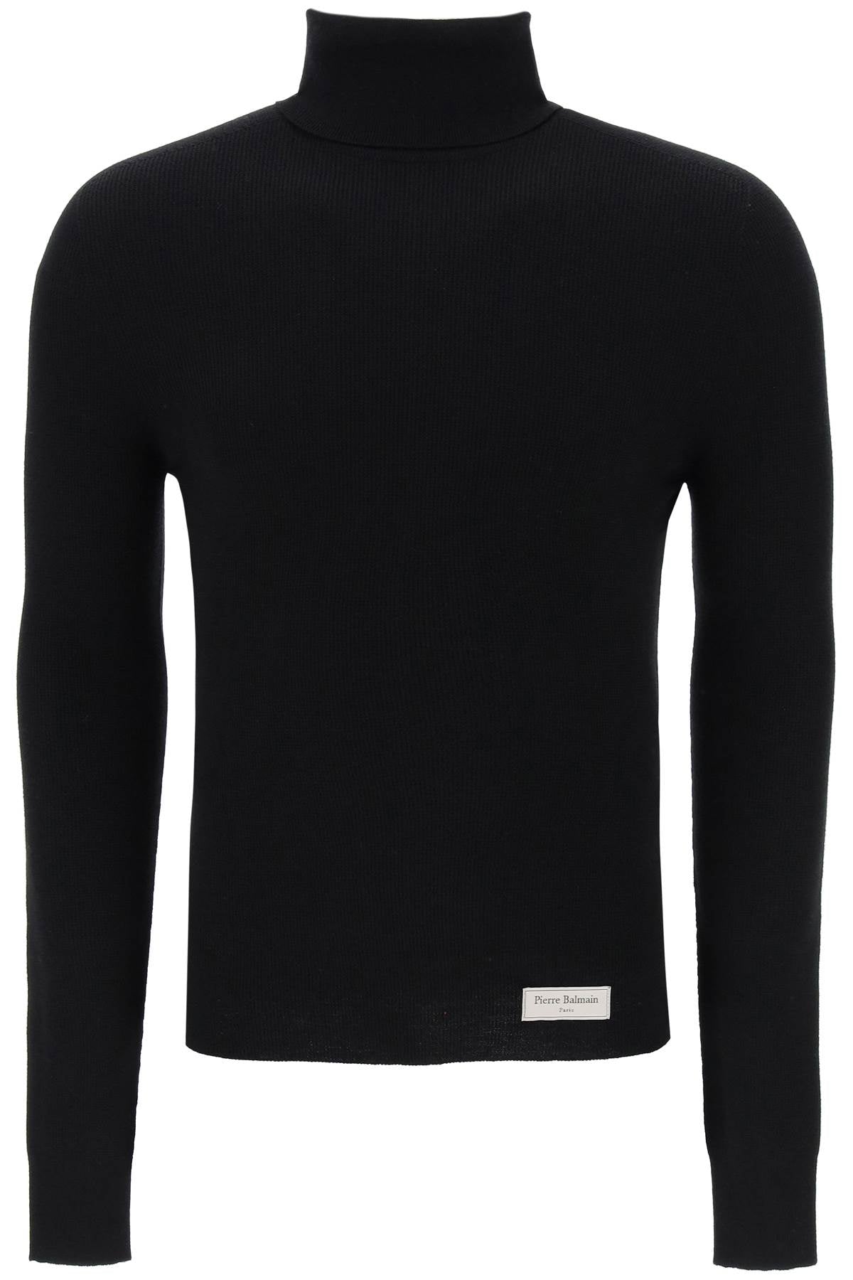 Balmain Merino Wool Turtleneck Sweater for Women - Soft & Warm Winter Pullover for Casual & Office Wear