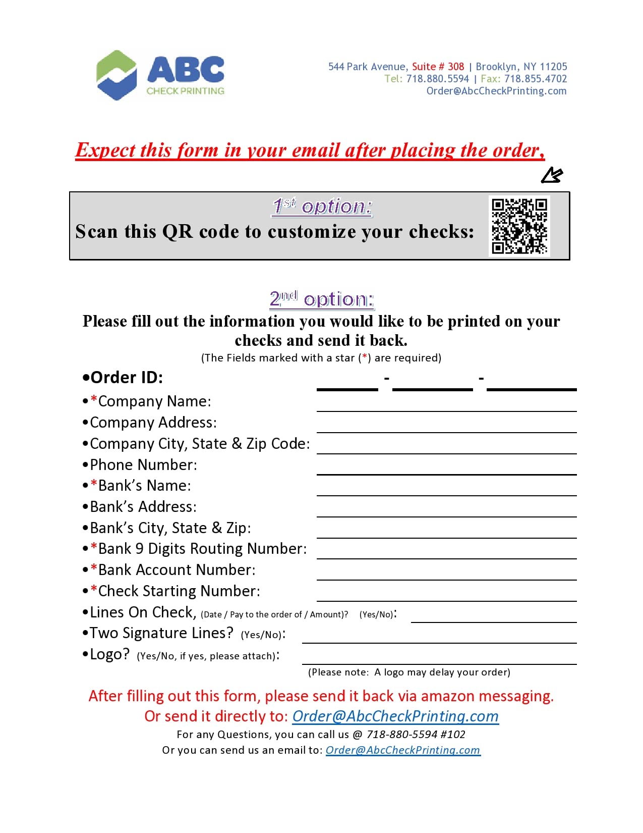 ABC Computer Checks Compatible with QuickBooks - Top Check, Chain Red (500 Sheets) - Perfect for Small Business Accounting & Office Use