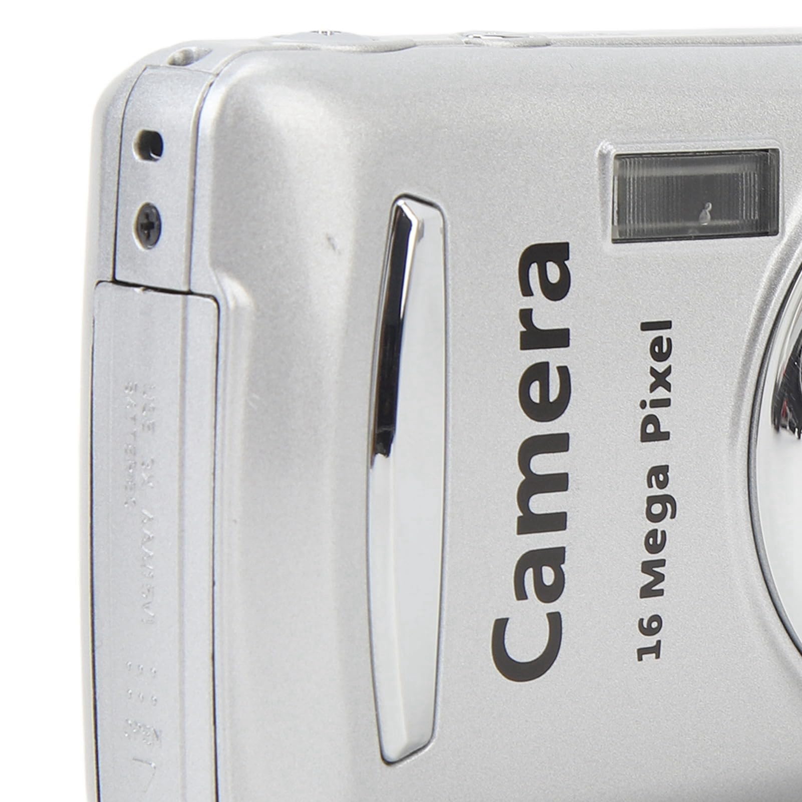 16MP Portable Travel Camera with ABS Body - Compact & Lightweight for Outdoor Adventures, Vacations & Vlogging (Silver)