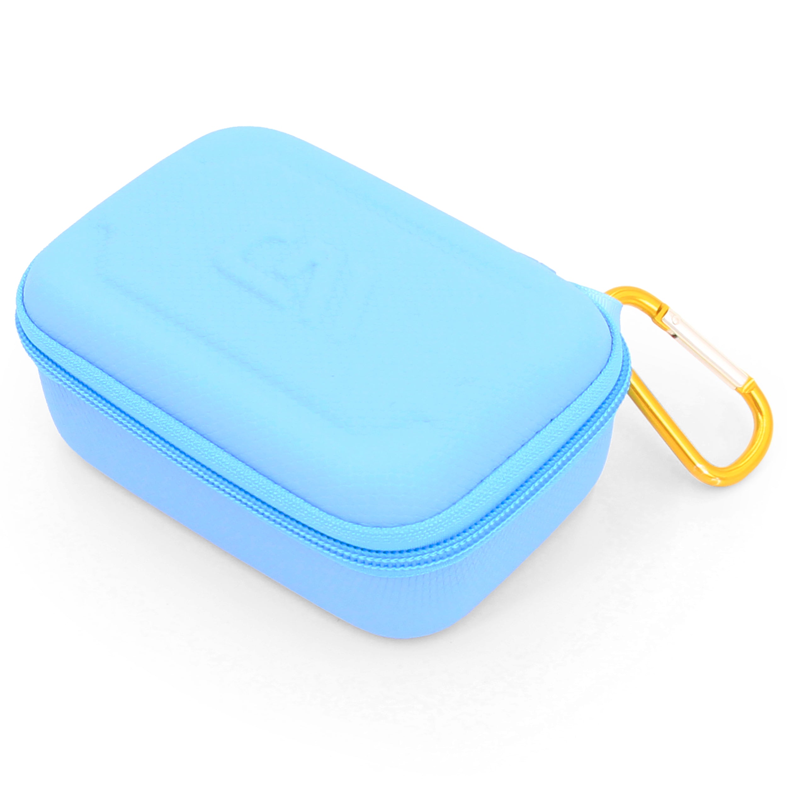 CASEMATIX Hard Shell Travel Case for Zoleo Satellite Communicator - Protective Waterproof Messenger Case with Wrist Strap (Light Blue) - Perfect for Hiking, Camping & Outdoor Adventures