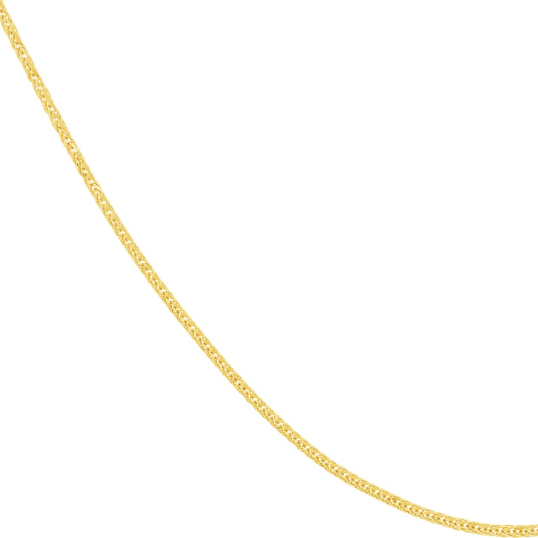 925 Sterling Silver Gold Plated Adjustable Square Wheat Chain Necklace - 1.25mm Thin Beaded Necklace for Women & Men | Perfect for Layering, Gifts & Everyday Wear