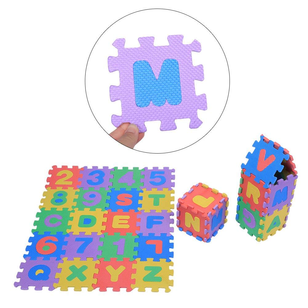 Soft Lightweight Safe Foam Play Carpet - Durable EVA Foam Kids Play Mat for Crawling & Learning | Numbers & Letters Educational Floor Mat for Toddlers, Nursery & Playroom