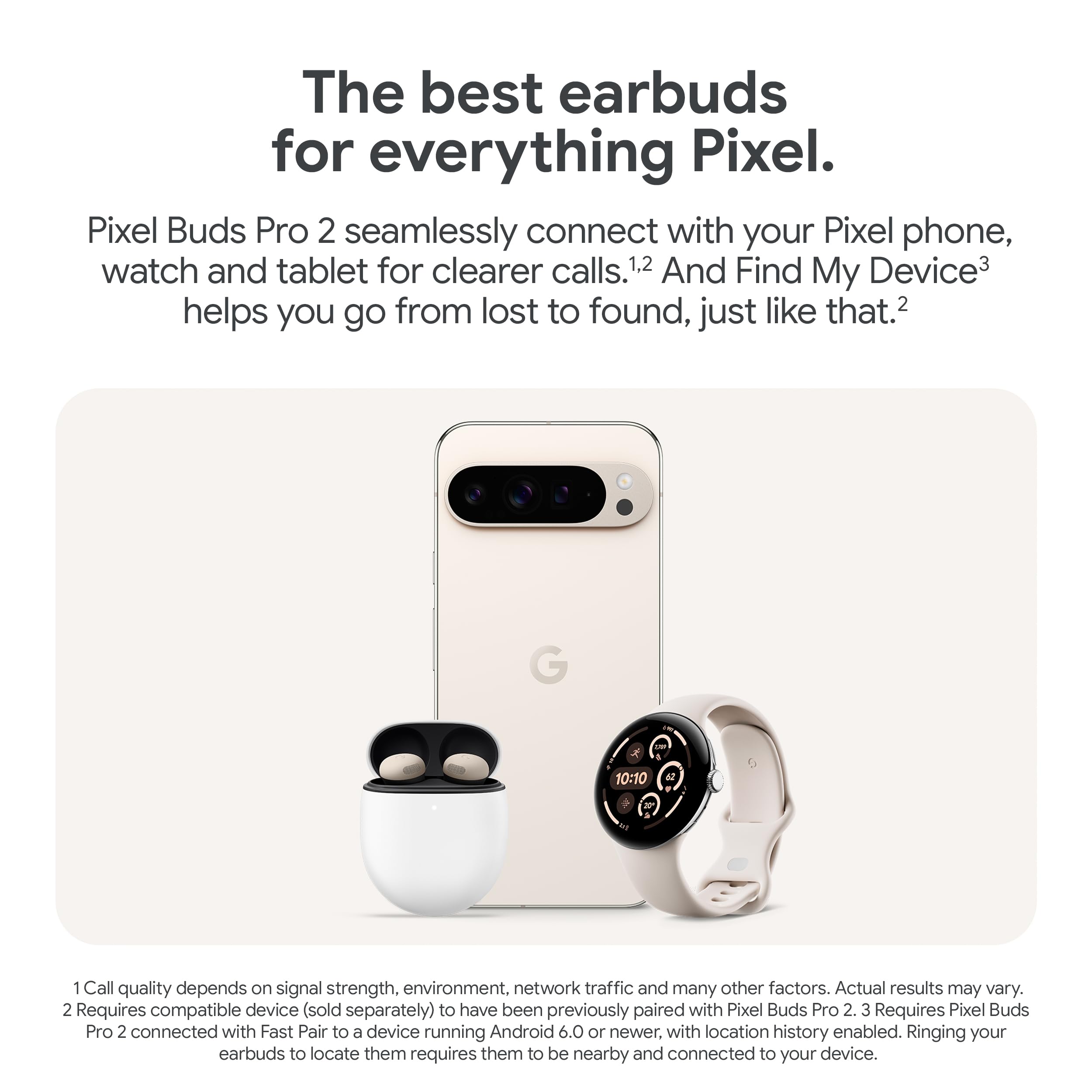 Google Pixel Buds Pro 2 Wireless Earbuds with Active Noise Cancellation, Bluetooth 5.0 Headphones, 30-Hour Battery, IPX4 Water Resistant - Winter Green - Perfect for Workouts, Commuting & Travel