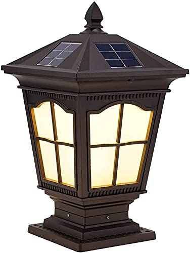 Waterproof Solar LED Post Lights Outdoor - Dual-Use Solar Powered Pillar Lights for Gate, Porch & Stone Pillars (3-Color Changing) - Weatherproof Decorative Lighting for Driveway, Garden & Landscape
