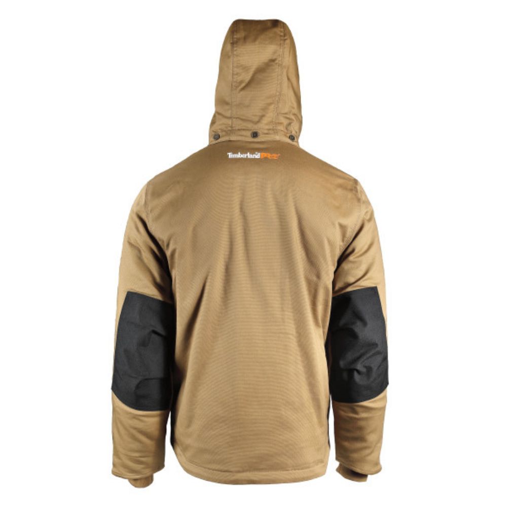 Timberland PRO® Ironhide Men's Insulated Work Jacket - Dark Wheat TB0A237TD02 | Waterproof Winter Coat for Construction & Outdoor Jobs | Heavy Duty Cold Weather Jacket for Men