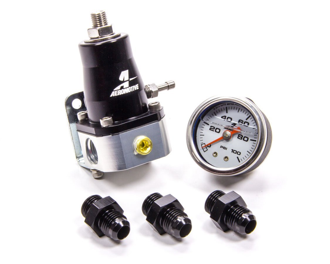 Aeromotive 13130 Fuel Pressure Regulator and Fitting Kit - High Performance EFI Fuel System Upgrade for Cars, Trucks & Racing Vehicles
