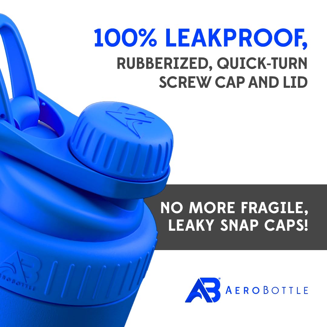 **AeroBottle Primus Cryo Shaker Cup – 26oz Vacuum Insulated Stainless Steel Water Bottle with Twist Cap | Patented Mixing Technology for Protein Shakes (No Blending Ball Needed) | Wintergreen Teal | Ideal for Gym, Workouts & Outdoor Activities**