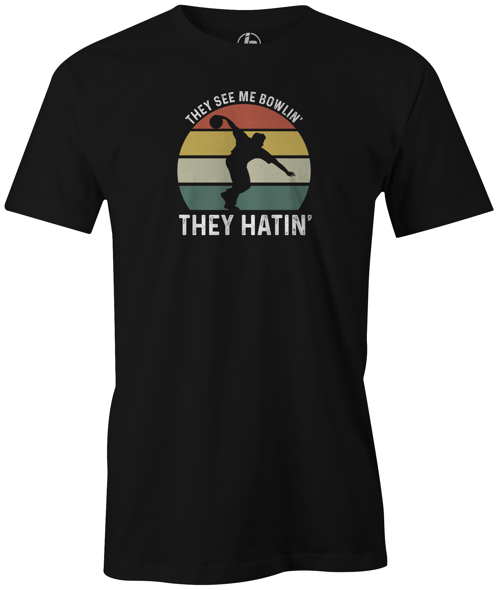 Funny Bowling Shirt - 'They See Me Bowlin' They Hatin'' Graphic Tee for Men & Women | Perfect for Bowling Parties, League Nights & Casual Wear