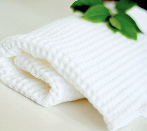Premium 100% Cotton Washed Waffle Bath Towel Set - Ultra Soft & Absorbent (30