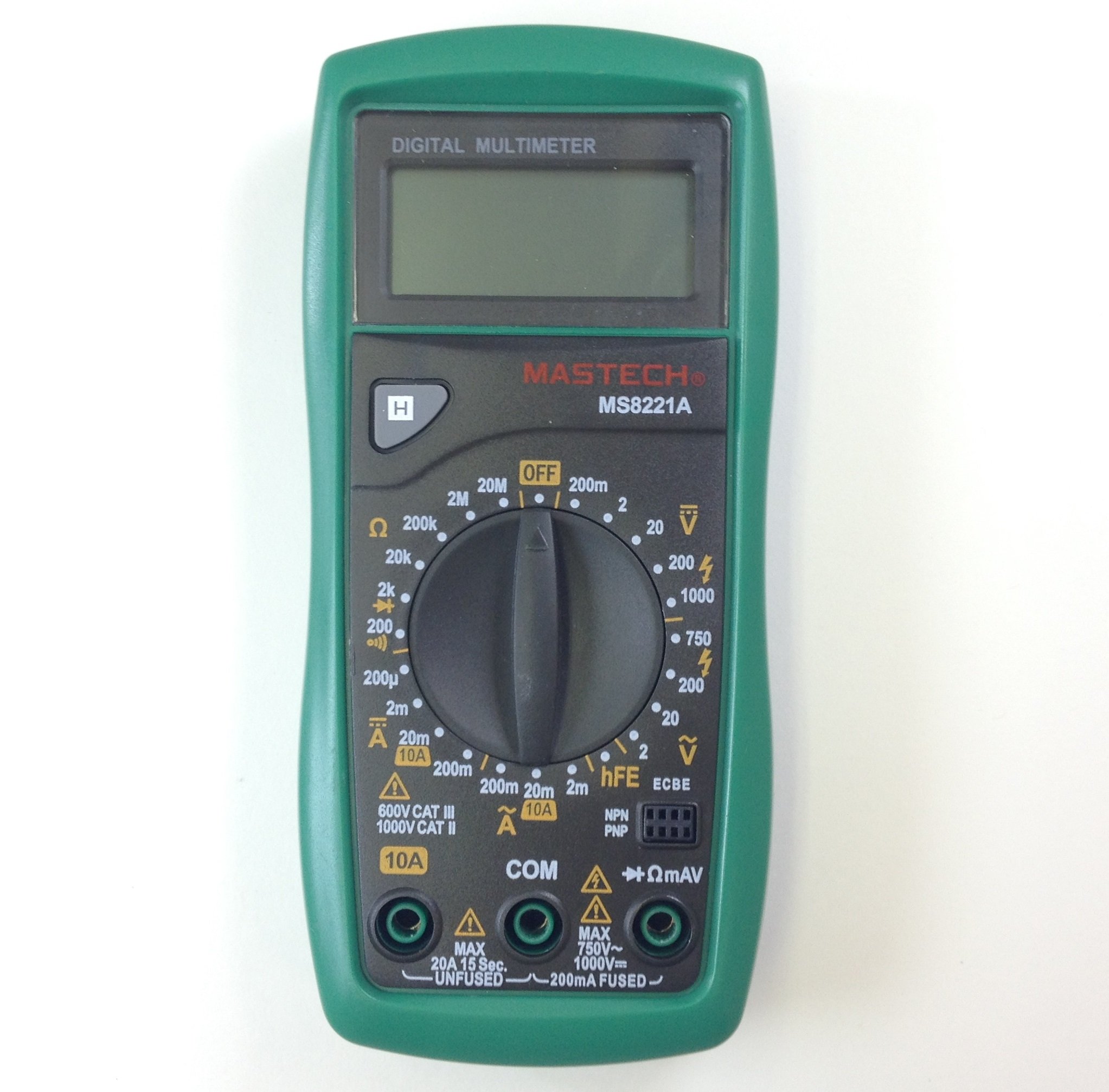 Mastech MS8221A Digital Multimeter - True RMS Auto-Ranging 6000 Counts, Measures AC/DC Voltage, Current, Resistance, Continuity - Perfect for Electricians, DIY & Home Repair