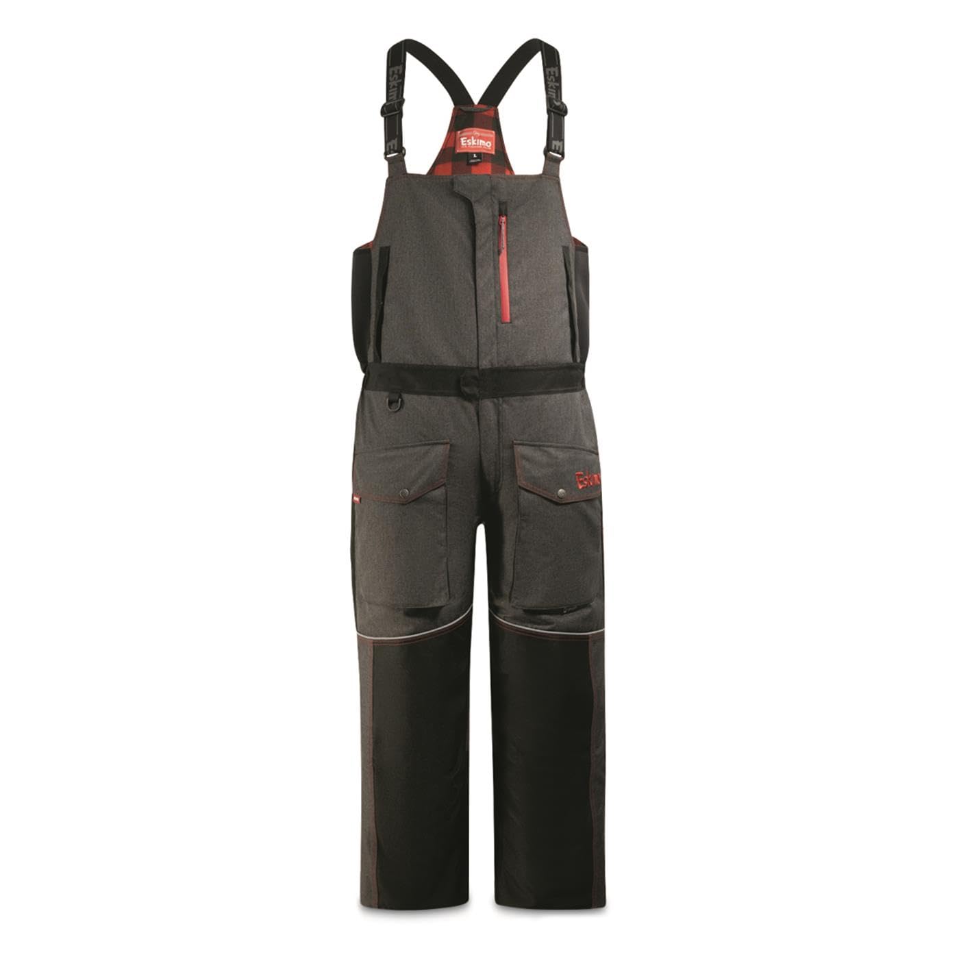 Eskimo Men's Insulated Bib Overalls - Waterproof Snow Bib Pants for Winter Work, Hunting & Outdoor Activities
