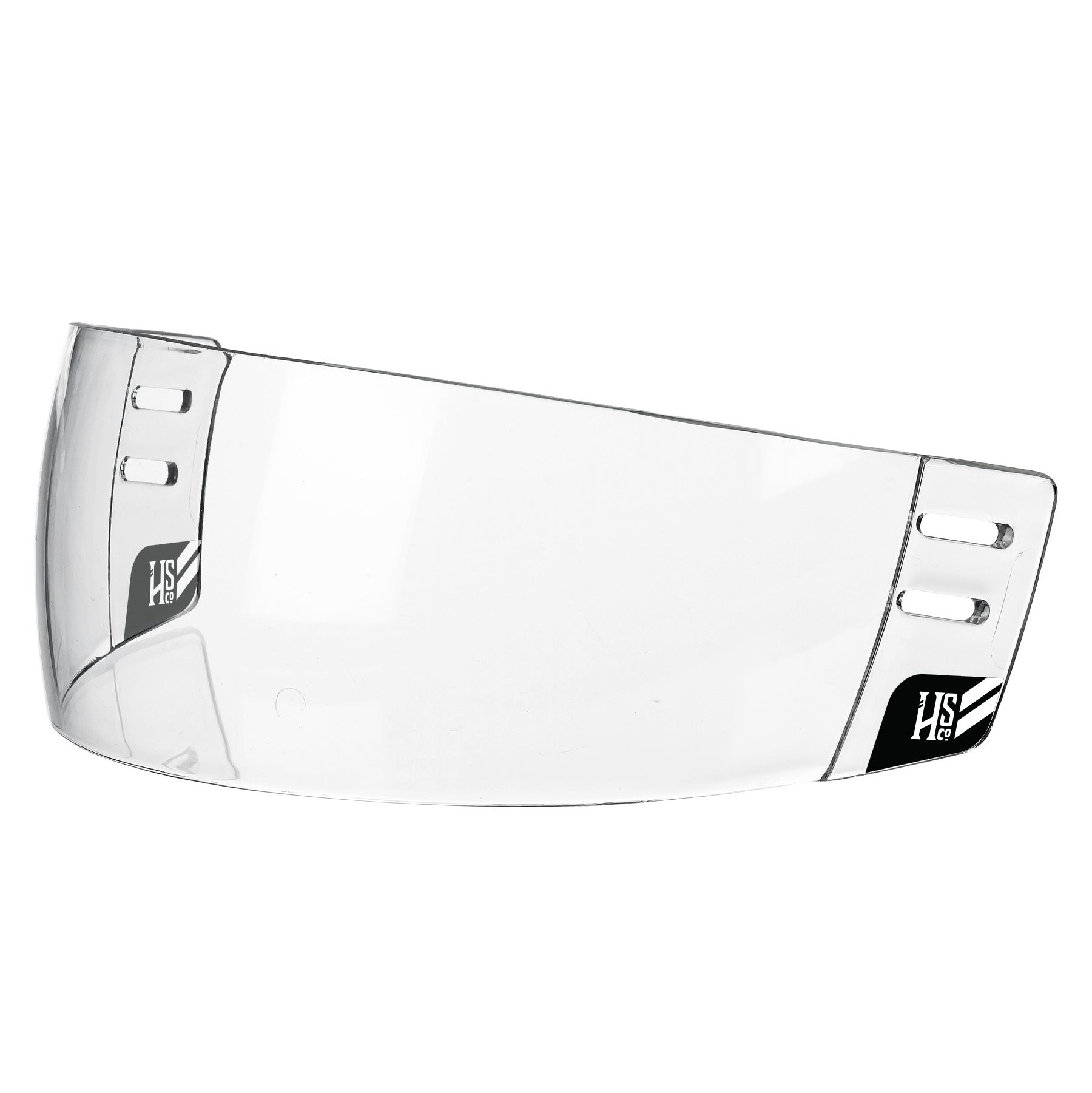 HSC H20 Clear Straight Hockey Visor Shield - Impact Resistant Face Protection for Ice Hockey Players - Perfect for Games, Practices, and Training Sessions