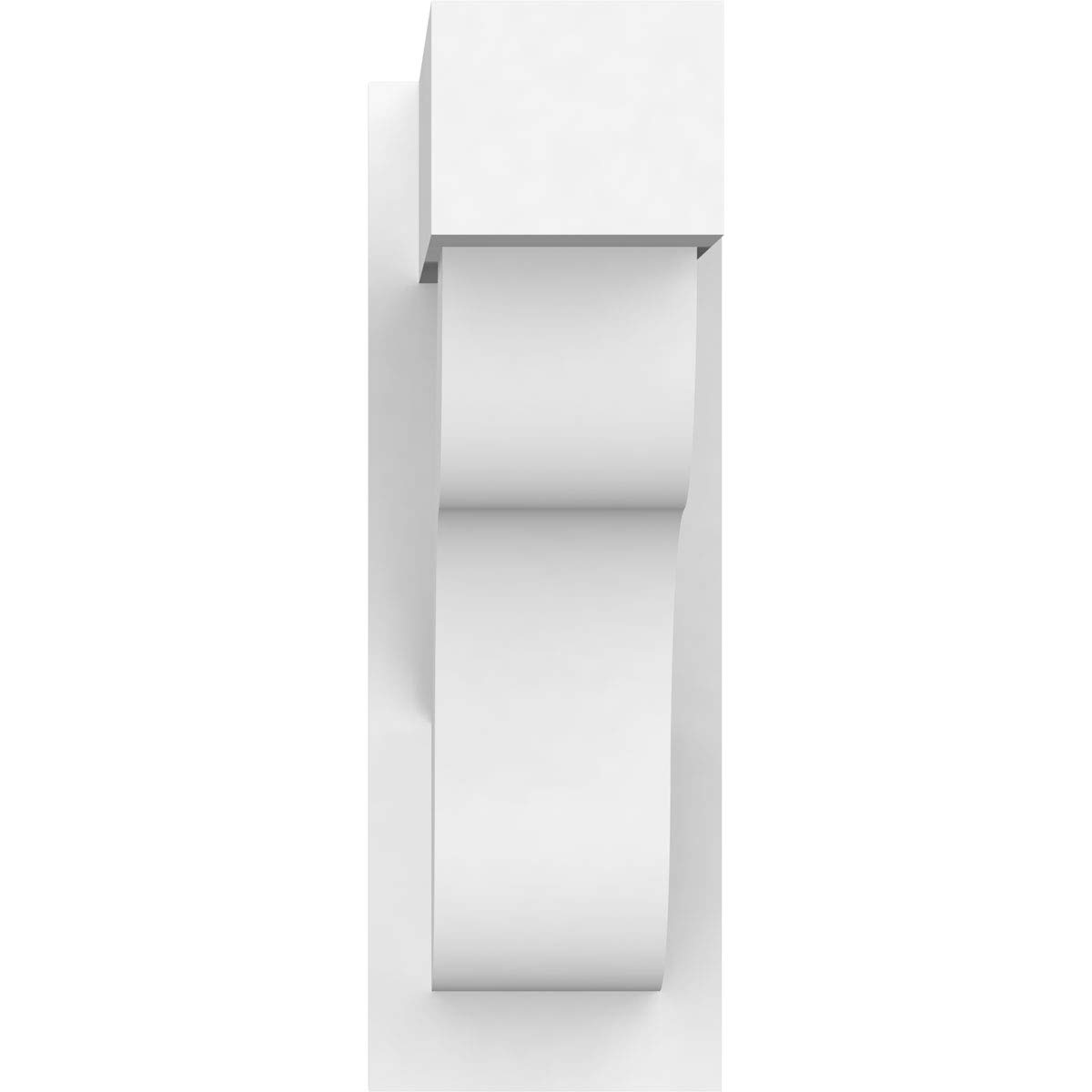 Ekena Millwork OUTP07X20X20CAR05 Carmel Architectural Grade PVC Outlooker with Block Ends - 7