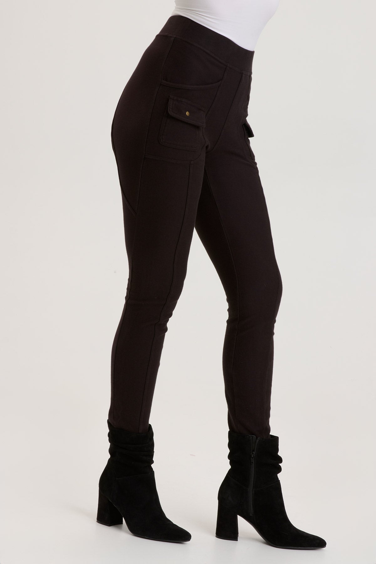 High Waist Yoga Pants for Women - Black Caraf Leggings - Comfortable Workout Tights for Running, Gym & Lounge Wear