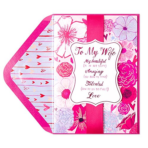 PAPYRUS Wholesale Valentine's Day Greeting Cards - Bulk Pack of 1 - Perfect for Romantic Gifts, Wedding Invitations & Anniversary Celebrations