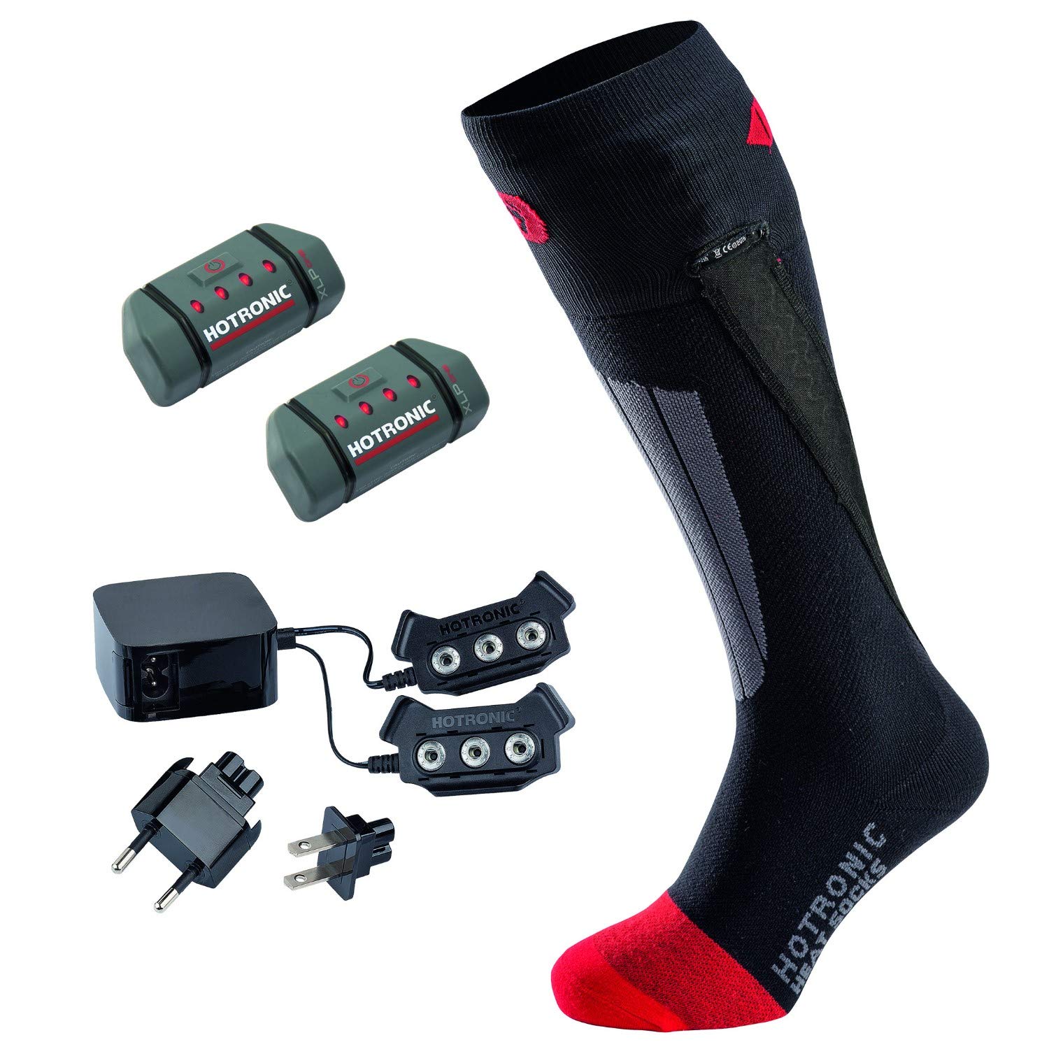 Hotronic XLP One Men's Heated Socks - Battery-Powered Winter Boot Liners for Skiing, Hiking & Cold Weather Activities