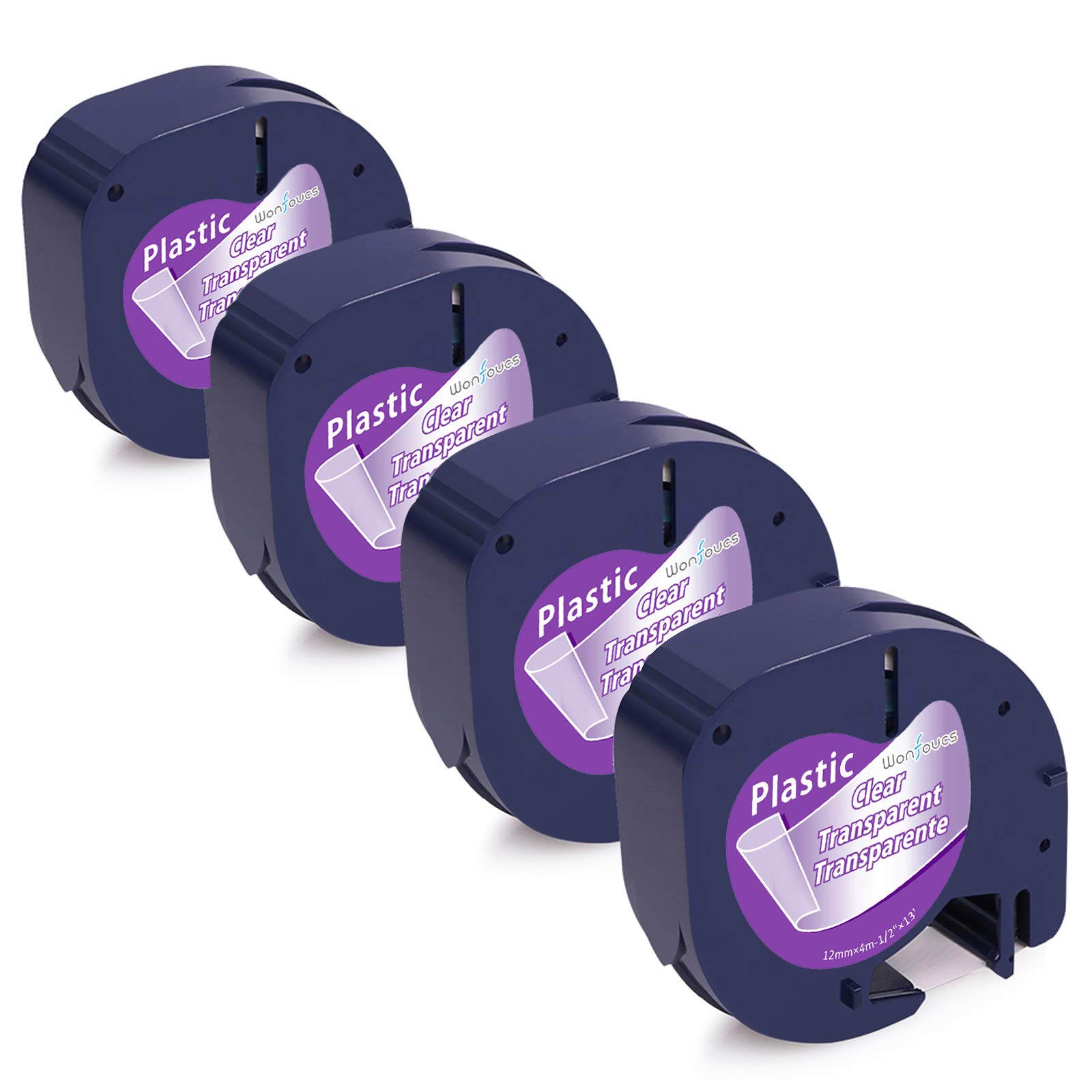 DYMO Label Maker Clear Tape Refills - 12mm x 4m (1/2