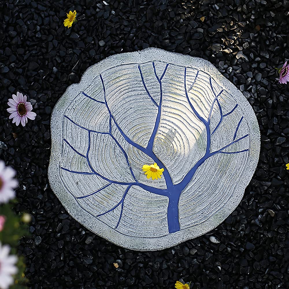 LHALUA 34cm Fairy Garden Ornament - Outdoor Decor Statue, Yard Sculpture, Garden Figurine, Tree Stepping Stone & Wall Plaque for Lawn & Patio Decor - Perfect for Fairy Gardens, Pathways & Landscape Design