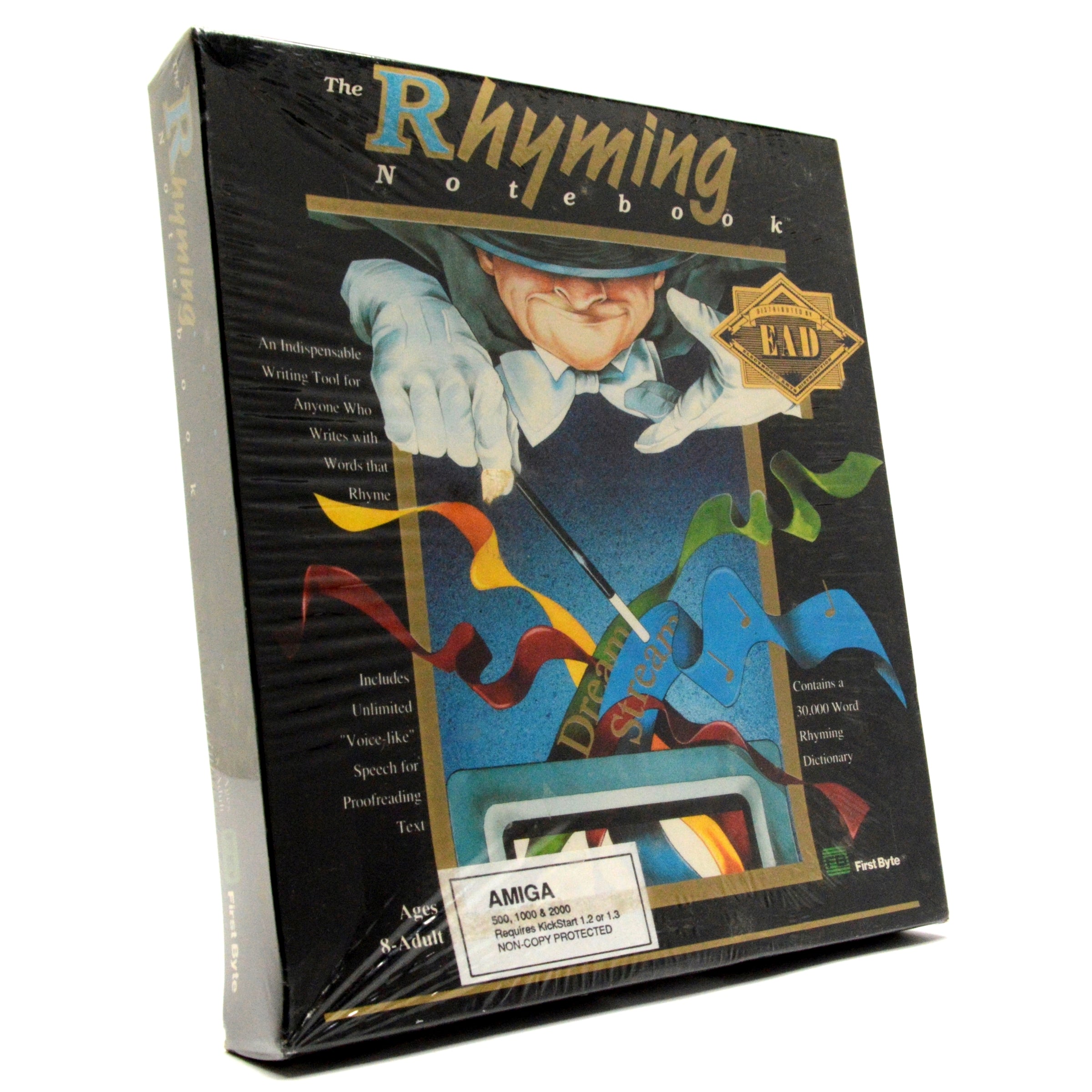 Brand New AMIGA THE RHYMING NOTEBOOK Computer Text Software - Factory Sealed | Perfect for Poetry Writing, Song Composition & Creative Writing Projects