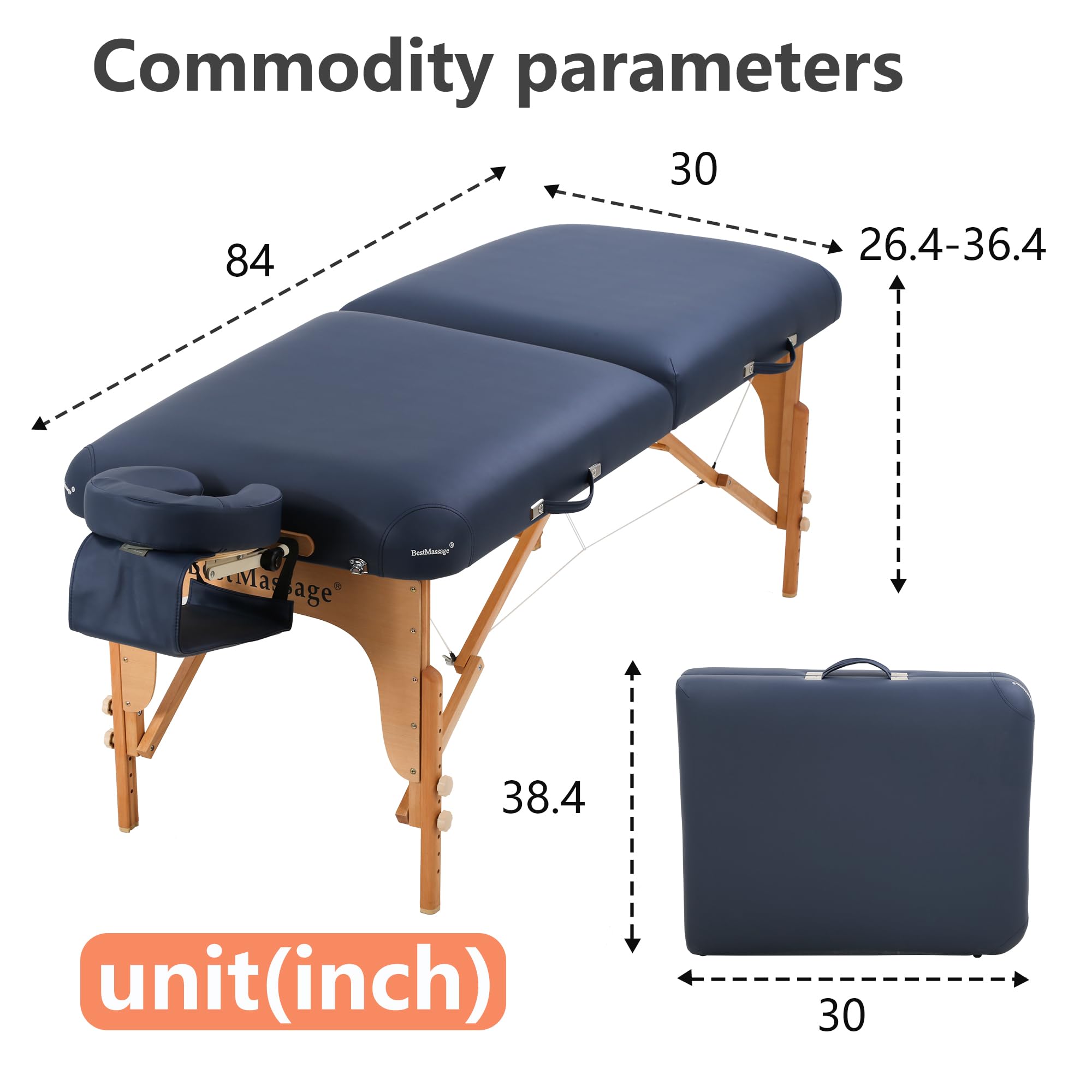 Premium Portable Massage Table 72