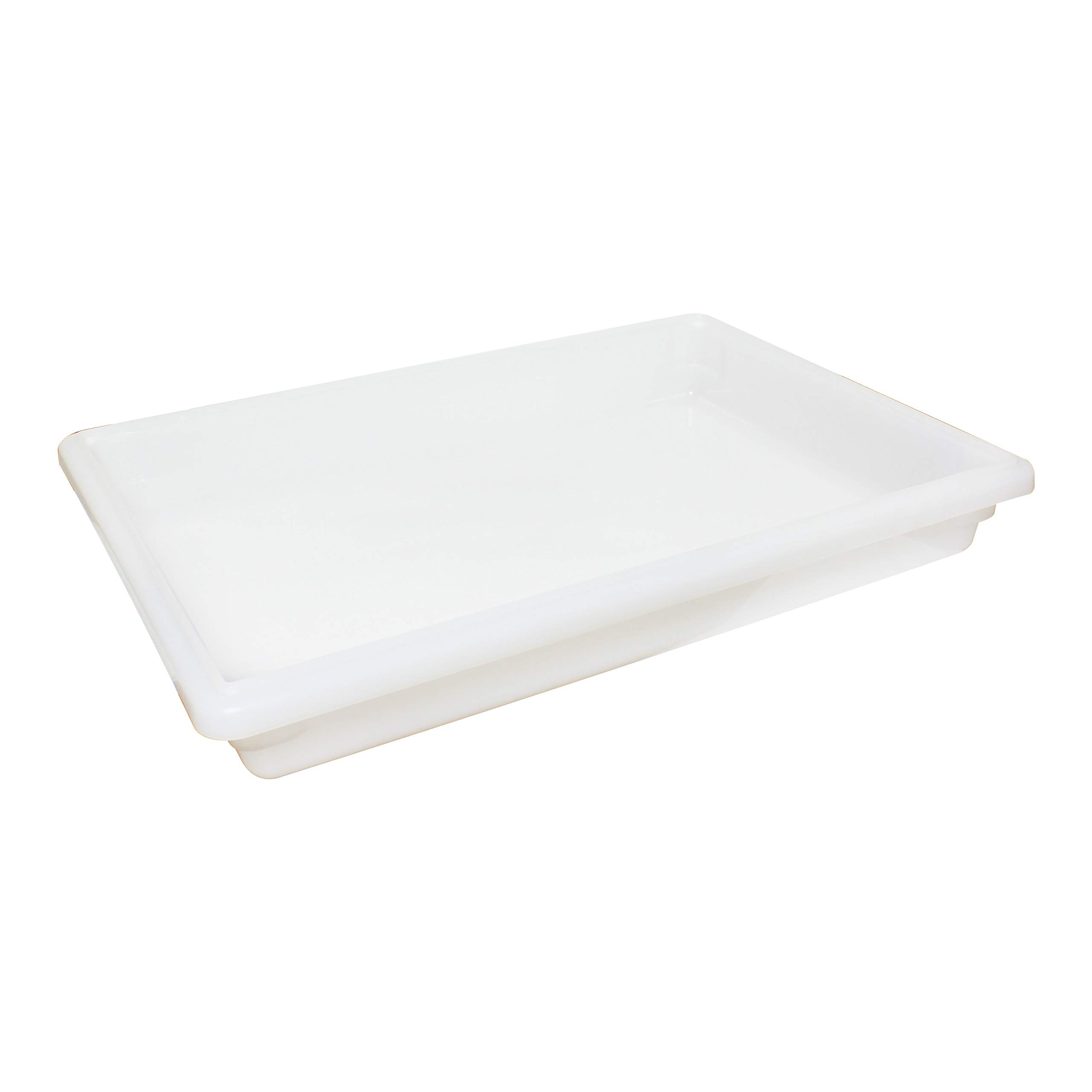 Thunder Group 18x26x3.5 Inch 5 Gallon White PP Plastic Food Storage Container - Perfect for Bulk Food Storage, Meal Prep & Commercial Kitchen Use