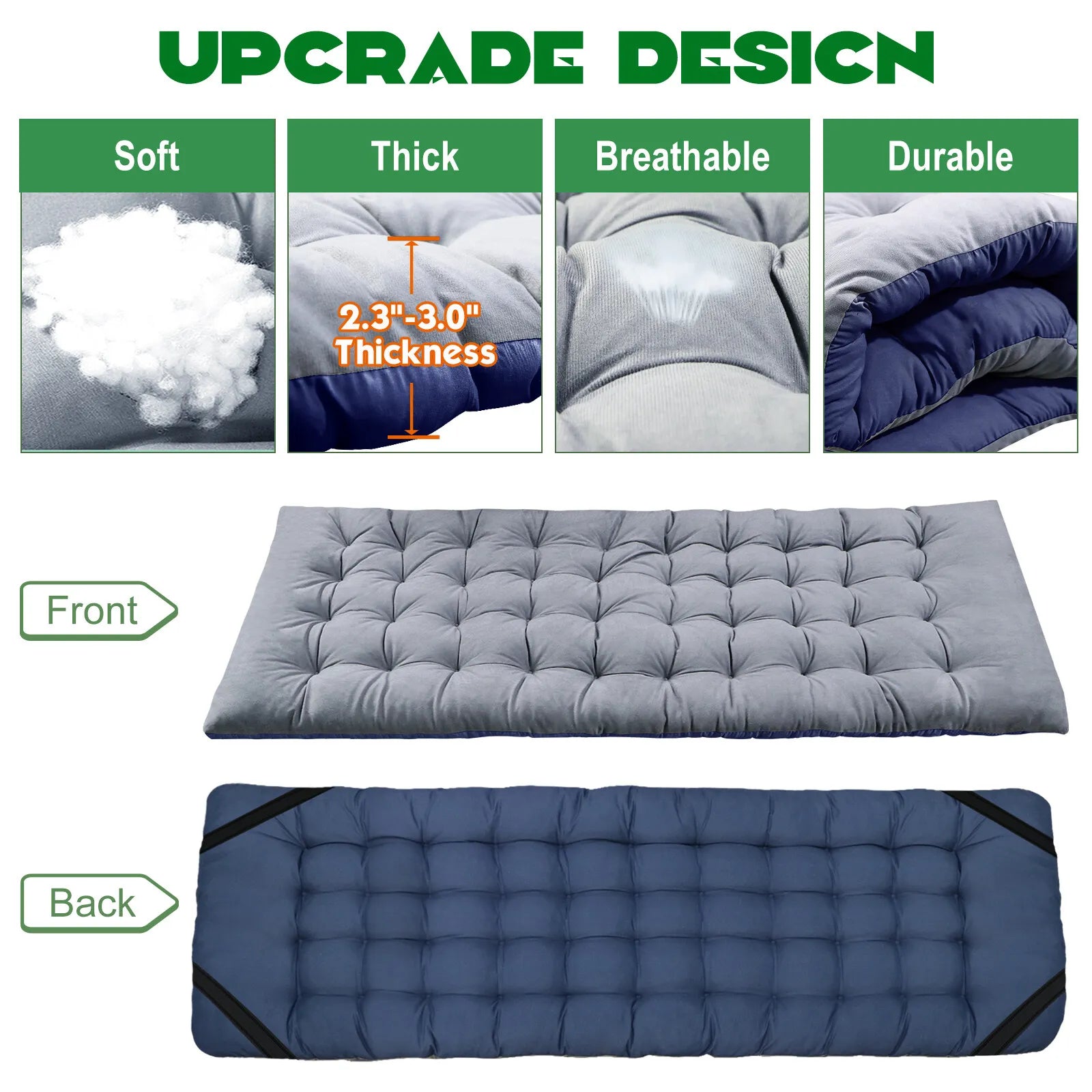 Portable Folding Camping Cot - Lightweight Outdoor Bed for Adults & Kids - Perfect for Camping, Hiking, Backpacking and Emergency Preparedness