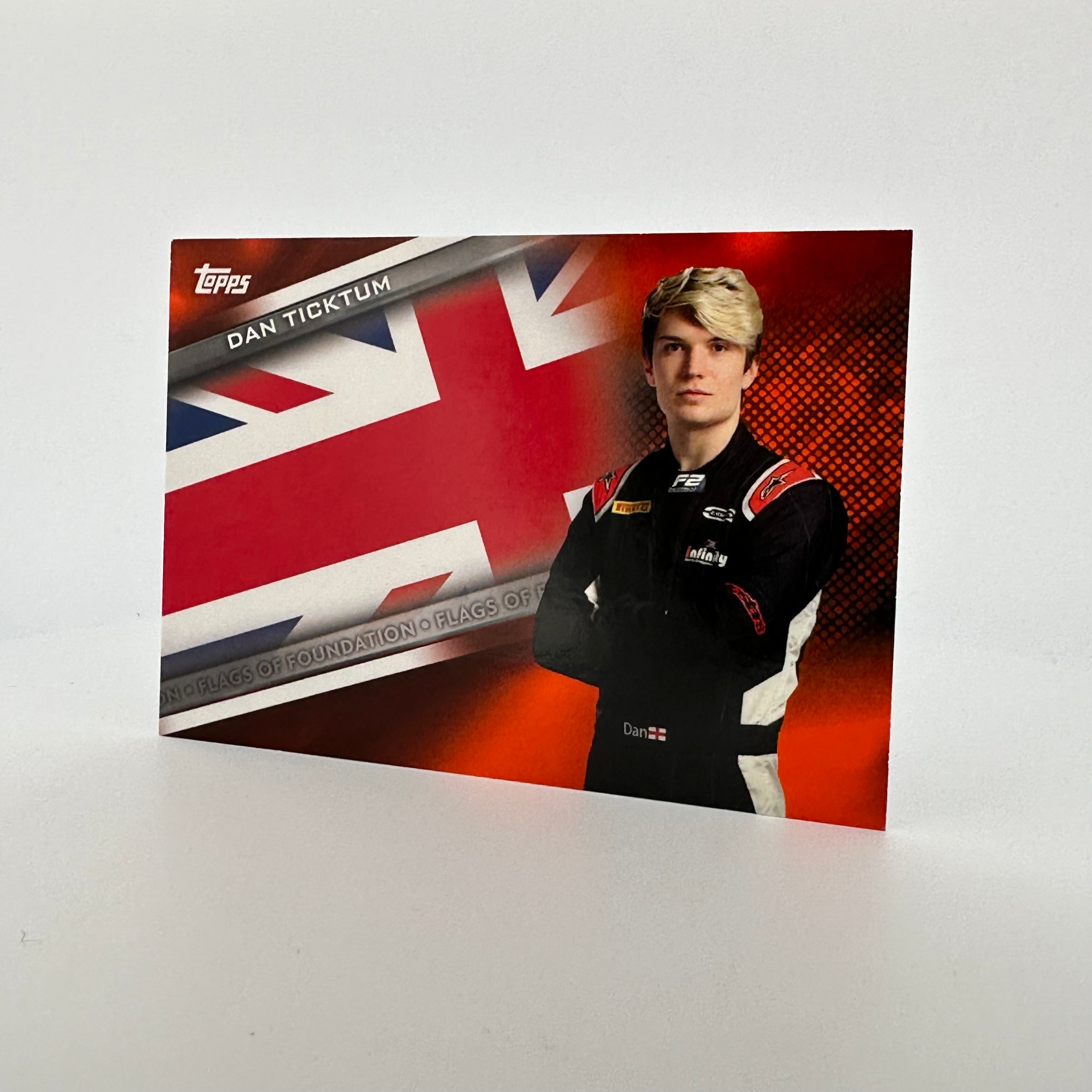 2021 Formula 1 Dan Ticktum #FF DT Orange 13/25 Flags of Foundation - Limited Edition Collectible for F1 Fans, Racing Enthusiasts & Home Decor Display