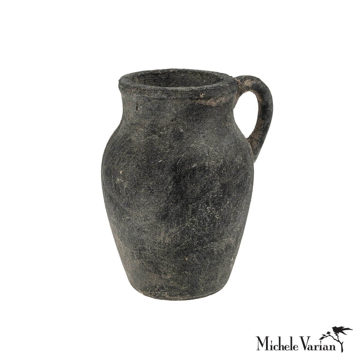 Classic Small Stone Pitcher Vase - Elegant Home Decor for Centerpieces, Wedding Decorations & Farmhouse Style