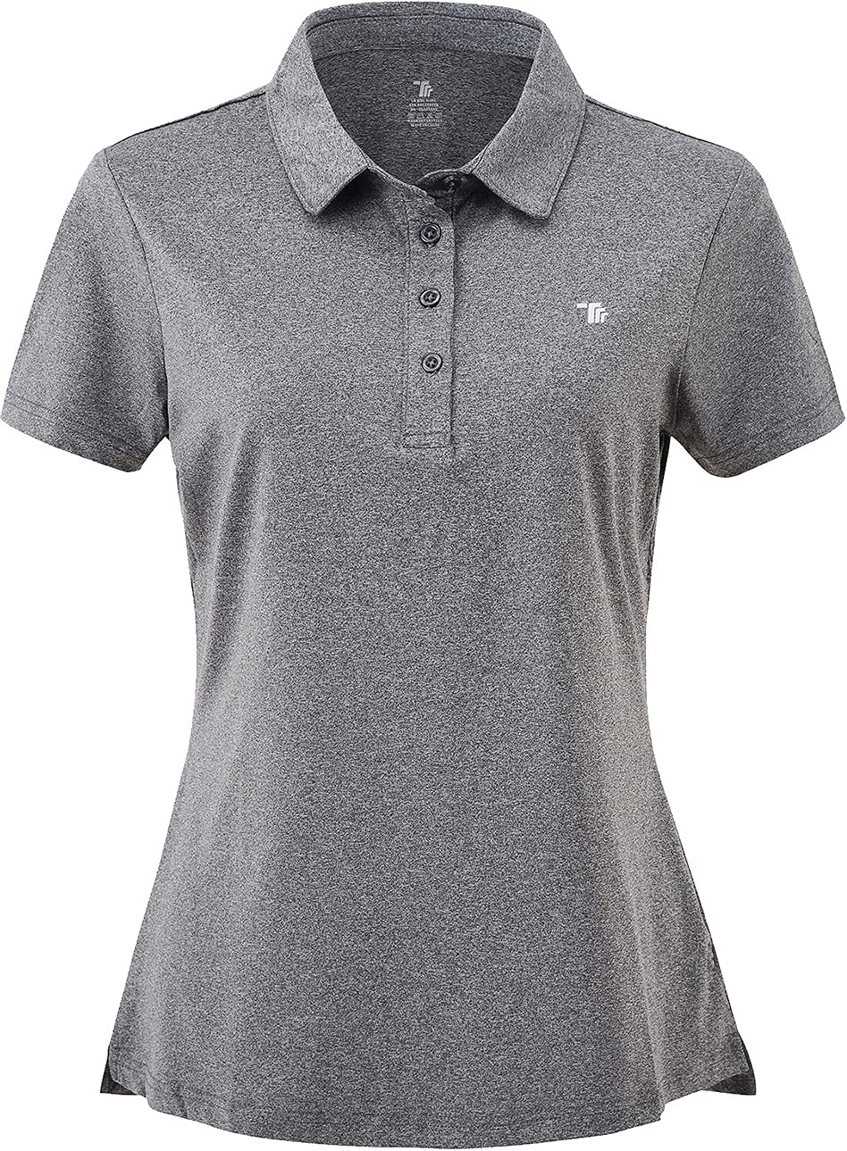 **Women's Moisture Wicking Golf Polo Shirts - Short Sleeve Breathable Golf Tops for Ladies - Perfect for Golfing, Tennis & Outdoor Activities**