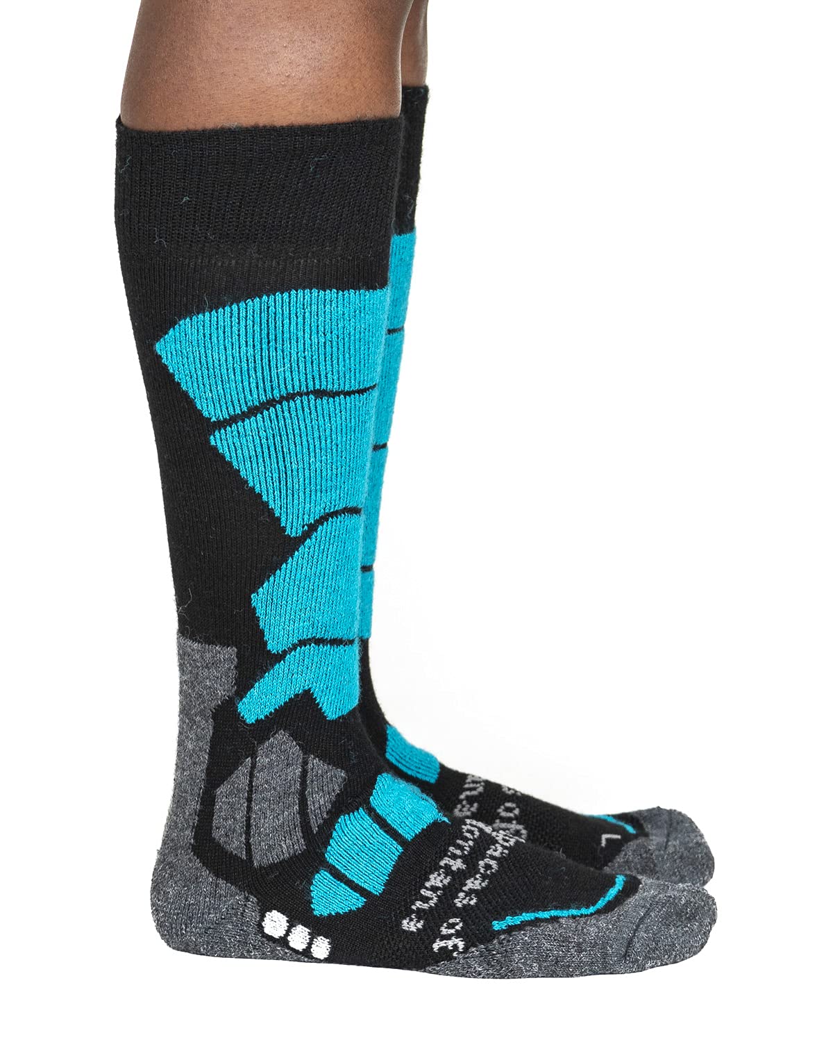 Alpine Thermal Ski Socks for Men & Women - Warm Winter Hiking Socks with Alpaca Wool, Breathable Mesh Vents - Perfect for Skiing, Snowboarding & Cold Weather Outdoor Activities