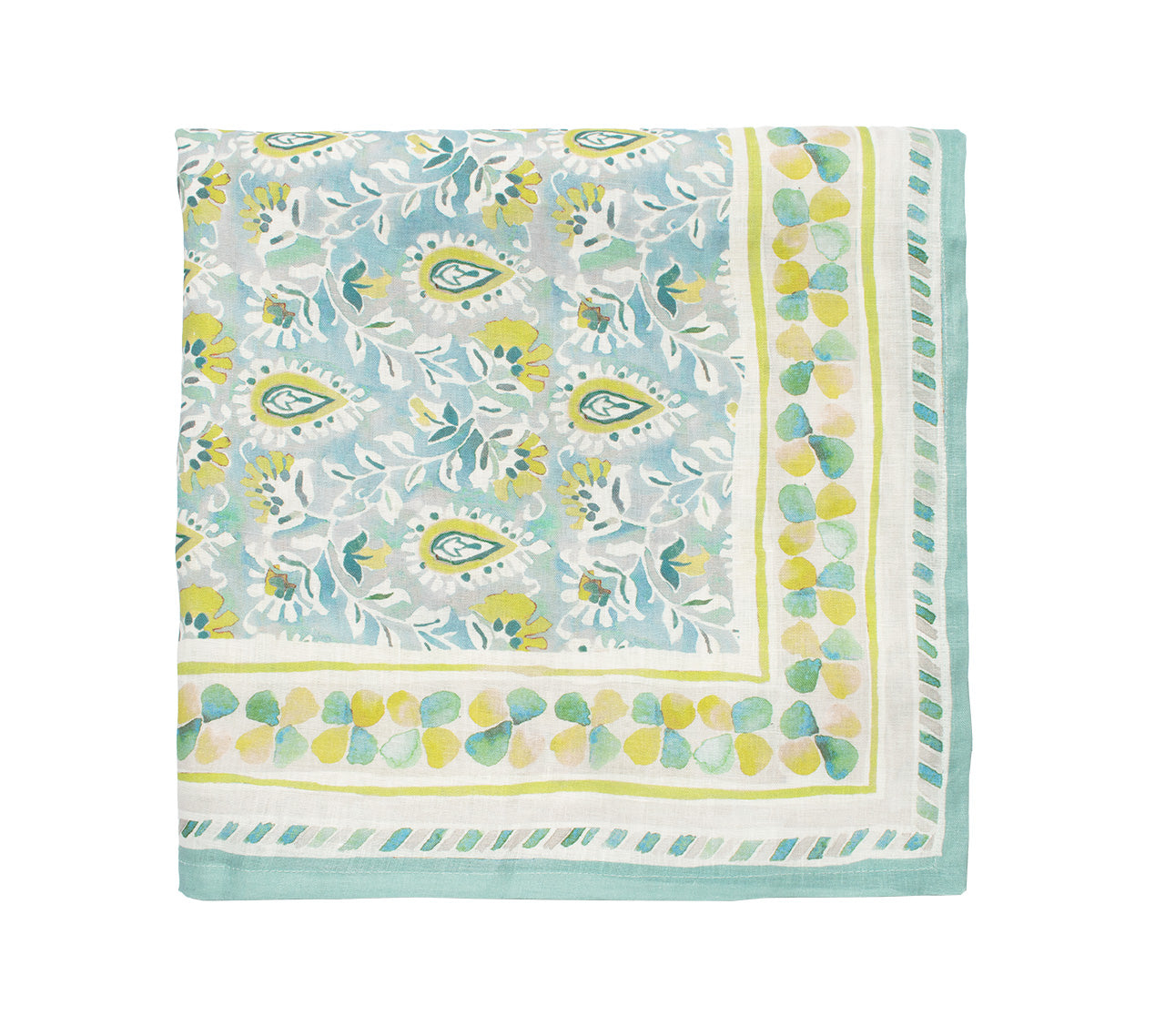 Premium Mira Tablecloth - Seafoam & Green Waterproof Table Cover for Dining, Parties & Outdoor Events - Elegant Rectangular Table Linen for Home Decor & Entertaining
