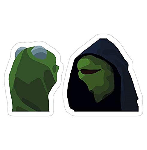 Evil Kermit Meme Vinyl Decal Sticker - Waterproof Car Laptop Phone Truck Window Wall Decor - Funny Frog Meme Stickers for Vehicles, Electronics & Home - Perfect for Gifts, Parties & Pop Culture Fans