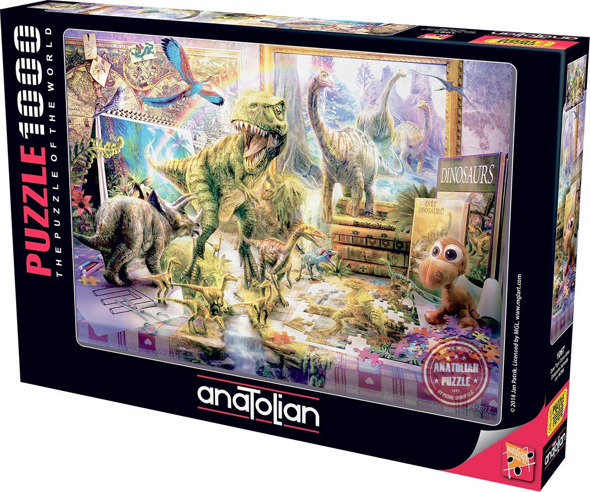 Anatolian Puzzle - Dinosaur Jigsaw Puzzle 1000 Pieces, Interactive Dino Toys Come Alive (#1067) | Perfect for Family Game Night & Educational STEM Activities