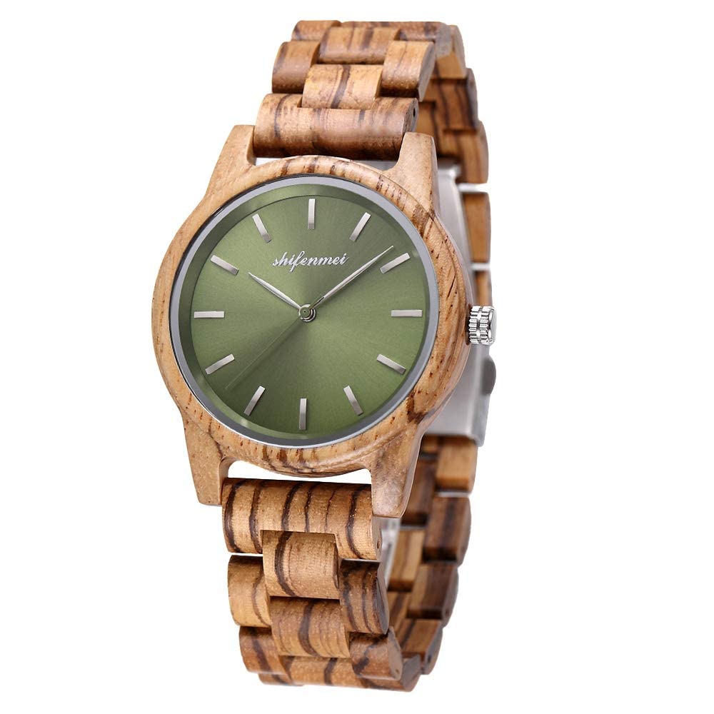 Handmade Wooden Watch for Women - Lightweight Personalized Engraved Analog Quartz Wristwatch with Natural Wooden Gift Box | Perfect for Everyday Wear, Special Occasions & Unique Gifts