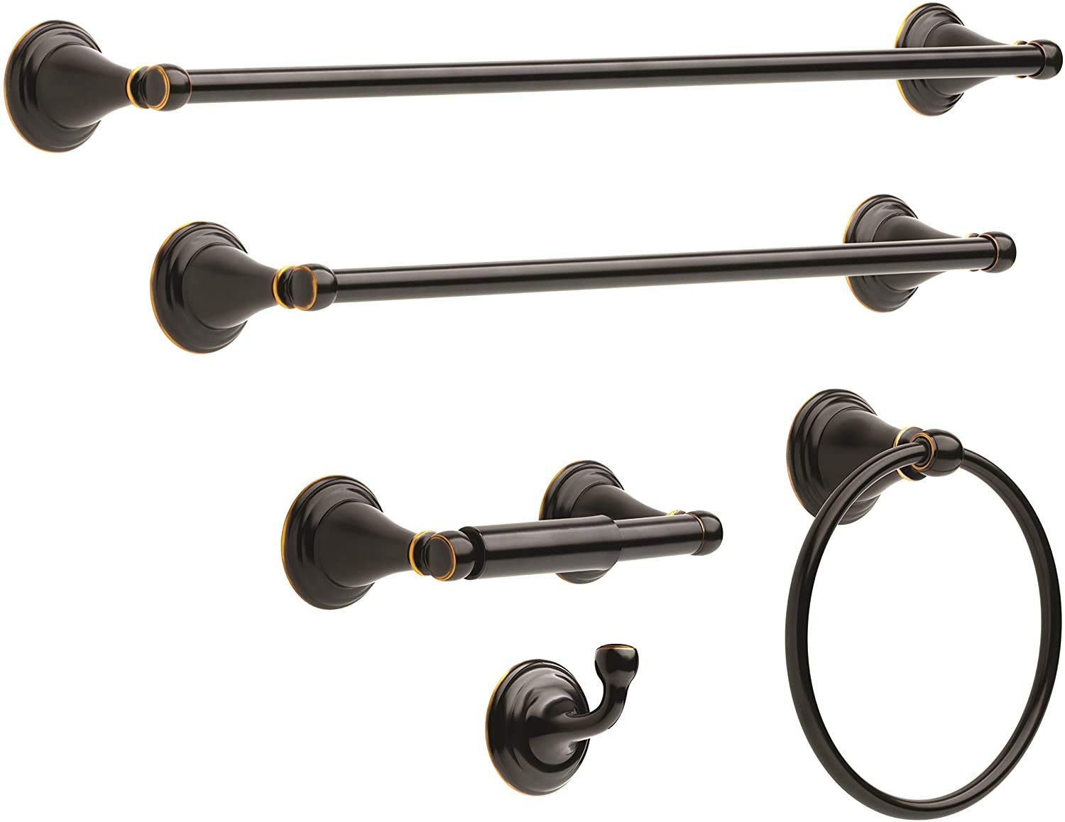 Delta Faucet Windemere Toilet Paper Holder in Oil Rubbed Bronze - Bathroom Accessory for Modern & Traditional Homes (Model 79650-ORB) | Perfect for Powder Rooms, Guest Baths & Master Suites